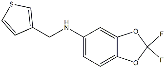 2,2-difluoro-N-(thiophen-3-ylmethyl)-2H-1,3-benzodioxol-5-amine Struktur