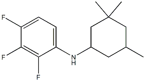 2,3,4-trifluoro-N-(3,3,5-trimethylcyclohexyl)aniline Struktur