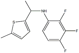 2,3,4-trifluoro-N-[1-(5-methylthiophen-2-yl)ethyl]aniline Struktur