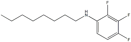 2,3,4-trifluoro-N-octylaniline Struktur