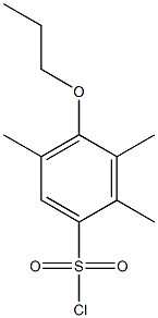 2,3,5-trimethyl-4-propoxybenzene-1-sulfonyl chloride Struktur