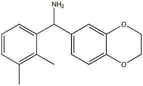 2,3-dihydro-1,4-benzodioxin-6-yl(2,3-dimethylphenyl)methanamine Struktur