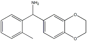 2,3-dihydro-1,4-benzodioxin-6-yl(2-methylphenyl)methanamine Struktur