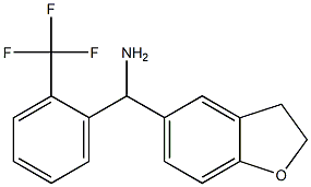 2,3-dihydro-1-benzofuran-5-yl[2-(trifluoromethyl)phenyl]methanamine Struktur