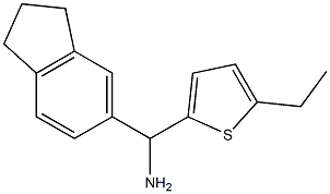 2,3-dihydro-1H-inden-5-yl(5-ethylthiophen-2-yl)methanamine Struktur