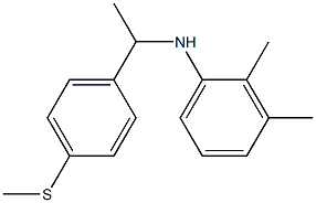 2,3-dimethyl-N-{1-[4-(methylsulfanyl)phenyl]ethyl}aniline Struktur