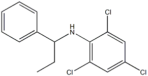 2,4,6-trichloro-N-(1-phenylpropyl)aniline Struktur