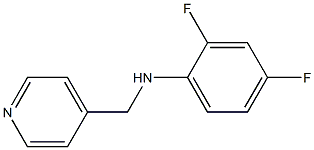 2,4-difluoro-N-(pyridin-4-ylmethyl)aniline Struktur