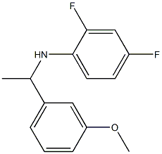 2,4-difluoro-N-[1-(3-methoxyphenyl)ethyl]aniline Struktur