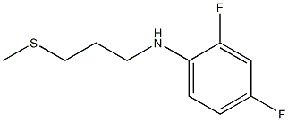 2,4-difluoro-N-[3-(methylsulfanyl)propyl]aniline Struktur