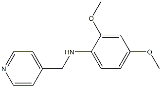 2,4-dimethoxy-N-(pyridin-4-ylmethyl)aniline Struktur