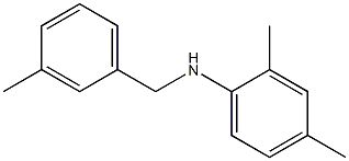 2,4-dimethyl-N-[(3-methylphenyl)methyl]aniline Struktur