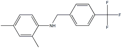 2,4-dimethyl-N-{[4-(trifluoromethyl)phenyl]methyl}aniline Struktur