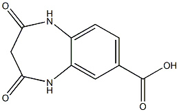 2,4-dioxo-2,3,4,5-tetrahydro-1H-1,5-benzodiazepine-7-carboxylic acid Struktur