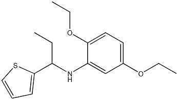 2,5-diethoxy-N-[1-(thiophen-2-yl)propyl]aniline Struktur