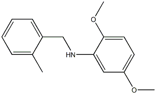 2,5-dimethoxy-N-[(2-methylphenyl)methyl]aniline Struktur