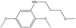 2,5-dimethoxy-N-[3-(methylsulfanyl)propyl]aniline Struktur