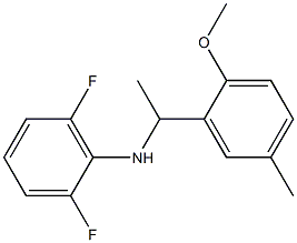 2,6-difluoro-N-[1-(2-methoxy-5-methylphenyl)ethyl]aniline Struktur