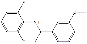 2,6-difluoro-N-[1-(3-methoxyphenyl)ethyl]aniline Struktur