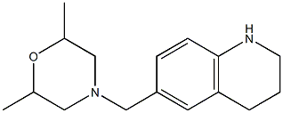 2,6-dimethyl-4-(1,2,3,4-tetrahydroquinolin-6-ylmethyl)morpholine Struktur