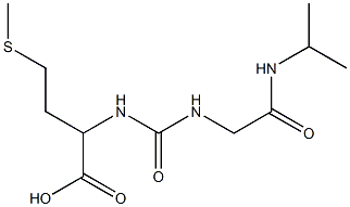 2-[({[2-(isopropylamino)-2-oxoethyl]amino}carbonyl)amino]-4-(methylthio)butanoic acid Struktur