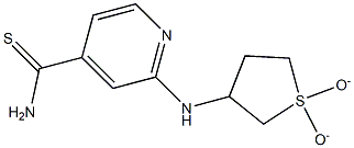 2-[(1,1-dioxidotetrahydrothien-3-yl)amino]pyridine-4-carbothioamide Struktur