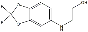 2-[(2,2-difluoro-2H-1,3-benzodioxol-5-yl)amino]ethan-1-ol Struktur