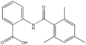 2-[(2,4,6-trimethylbenzene)amido]benzoic acid Struktur