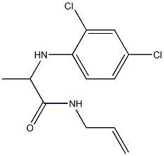 2-[(2,4-dichlorophenyl)amino]-N-(prop-2-en-1-yl)propanamide Struktur