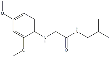 2-[(2,4-dimethoxyphenyl)amino]-N-(2-methylpropyl)acetamide Struktur