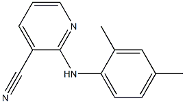 2-[(2,4-dimethylphenyl)amino]pyridine-3-carbonitrile Struktur