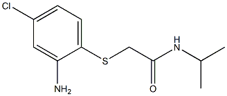 2-[(2-amino-4-chlorophenyl)sulfanyl]-N-(propan-2-yl)acetamide Struktur