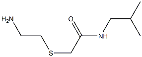 2-[(2-aminoethyl)thio]-N-isobutylacetamide Struktur