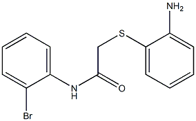 2-[(2-aminophenyl)thio]-N-(2-bromophenyl)acetamide Struktur