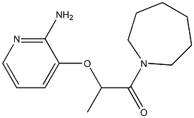 2-[(2-aminopyridin-3-yl)oxy]-1-(azepan-1-yl)propan-1-one Struktur