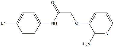 2-[(2-aminopyridin-3-yl)oxy]-N-(4-bromophenyl)acetamide Struktur