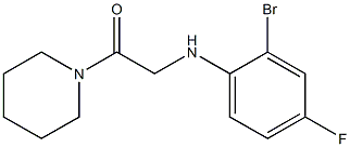 2-[(2-bromo-4-fluorophenyl)amino]-1-(piperidin-1-yl)ethan-1-one Struktur