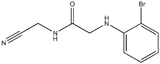 2-[(2-bromophenyl)amino]-N-(cyanomethyl)acetamide Struktur