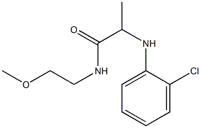 2-[(2-chlorophenyl)amino]-N-(2-methoxyethyl)propanamide Struktur