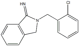 2-[(2-chlorophenyl)methyl]-2,3-dihydro-1H-isoindol-1-imine Struktur