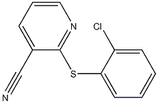 2-[(2-chlorophenyl)sulfanyl]pyridine-3-carbonitrile Struktur