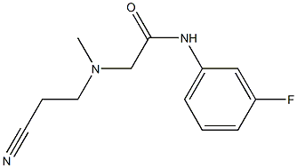 2-[(2-cyanoethyl)(methyl)amino]-N-(3-fluorophenyl)acetamide Struktur