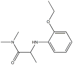 2-[(2-ethoxyphenyl)amino]-N,N-dimethylpropanamide Struktur