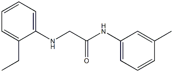 2-[(2-ethylphenyl)amino]-N-(3-methylphenyl)acetamide Struktur