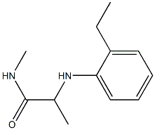 2-[(2-ethylphenyl)amino]-N-methylpropanamide Struktur