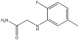 2-[(2-fluoro-5-methylphenyl)amino]acetamide Struktur