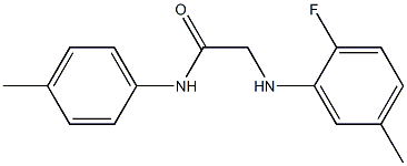 2-[(2-fluoro-5-methylphenyl)amino]-N-(4-methylphenyl)acetamide Struktur