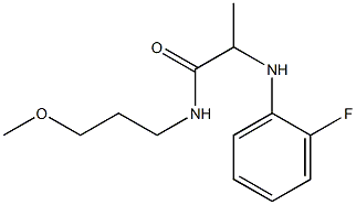 2-[(2-fluorophenyl)amino]-N-(3-methoxypropyl)propanamide Struktur