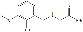 2-[(2-hydroxy-3-methoxybenzyl)amino]acetamide Struktur