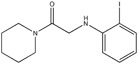 2-[(2-iodophenyl)amino]-1-(piperidin-1-yl)ethan-1-one Struktur